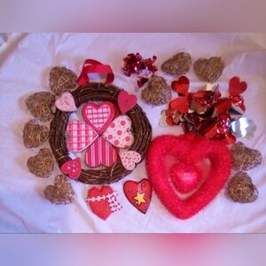 Valentine's Day collection:  wreaths, mugs, garlands, etc